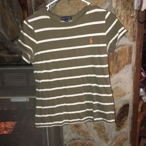 2 different striped Ralph Lauren polo shirt